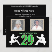 Mafia Style Foto 30th Birthday Celebration Kaart (Voorkant / Achterkant)