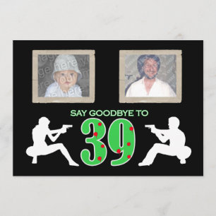 Mafia Style Foto 40th Birthday Celebration Kaart