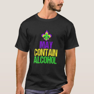 Mag alcohol bevatten Mardi Gras Costumed T-shirt