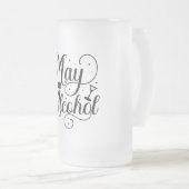 Mag alcohol bevatten matglas bierpul (Voorkant rechts)