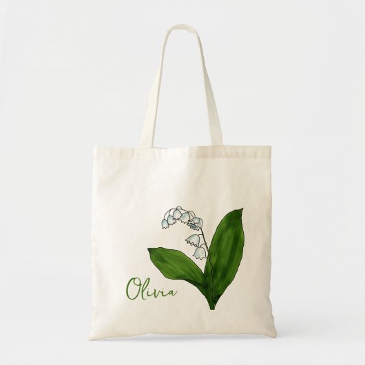 Mag bloem Lily van de valleyCanvas tas (Voorkant)