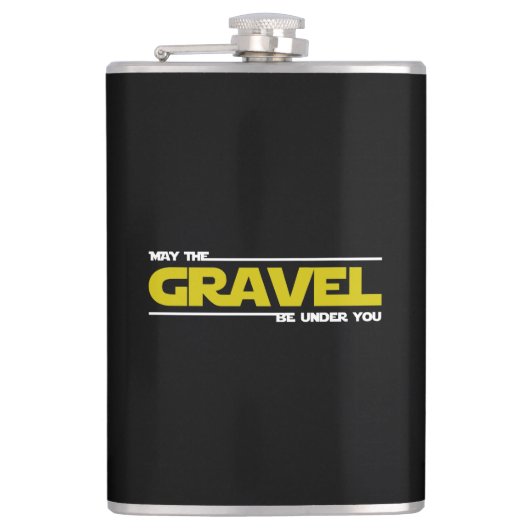 Mag de grind onder je liggen? heupfles (Voorkant)