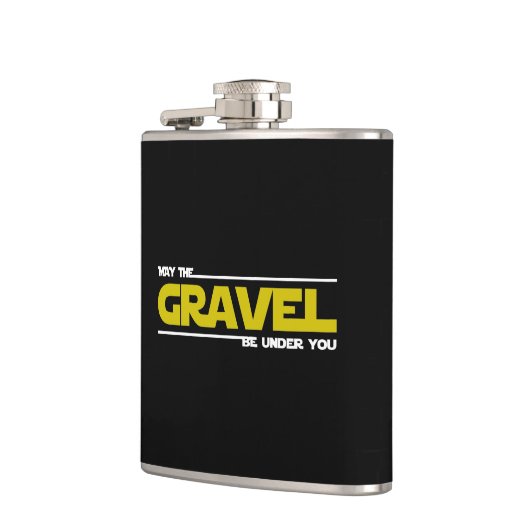 Mag de grind onder je liggen? heupfles (Links)