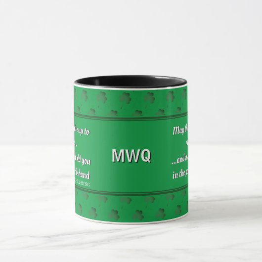 MAG DE WEG Iers Blessing Monogram OPHOGEN Mok (Midden)