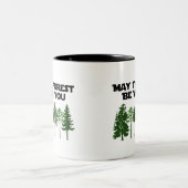 Mag het bos bij jou zijn? tweekleurige koffiemok (Center)