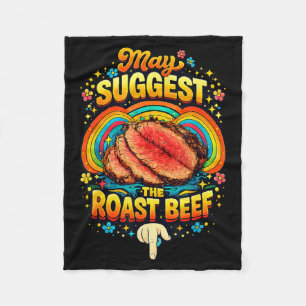 Mag ik de Roast Beef Embarring Grappige Gag voorst Fleece Deken