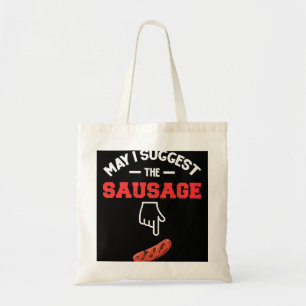 Mag ik de worst BBQ 1 voorstellen Tote Bag