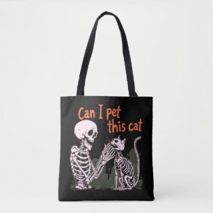 Mag ik deze kat aaien? Ontwerp voor Funny Cat Love Draagtas