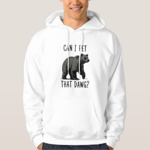 Mag ik die hond aaien? Beer Meme Grappige Hond Hoodie