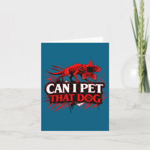 Mag ik die hond aaien demodog vreemdeling meme gra kaart