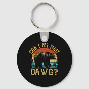 Mag ik die hond aaien Funny Dawg Beer Meme Camping Sleutelhanger