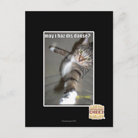 Mag ik disdance? briefkaart (Voorkant)