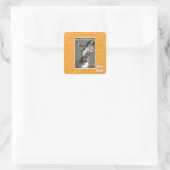 Mag ik disdance? vierkante sticker (Tas)