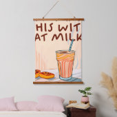 Mag ik dit met havermout? hangend wandkleed (Slaapkamer)