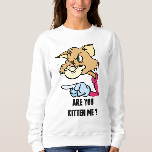 Mag ik even? Dames Basic Sweatshirt (Voorkant)