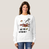 Mag ik even? Dames Basic Sweatshirt (Voorkant volledig)