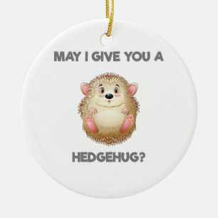 Mag ik je een Hedgehug geven? Keramisch Ornament