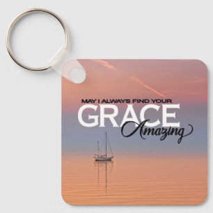 Mag ik uw genade altijd geweldig Christelijk vinde Sleutelhanger