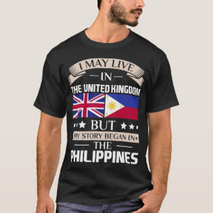 Mag in het Britse verhaal Began op de Filippijnse T-shirt