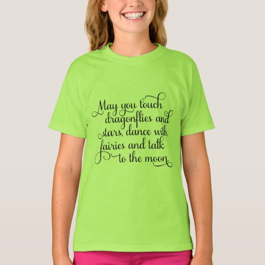 Mag je dansen met feeën, Irish Blessing? T-shirt (Voorkant)