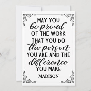 mag je trots zijn op het werk dat je doet ... kaart