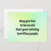 Mag je zo oud worden? briefkaart (Voorkant / Achterkant)