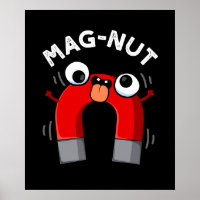 Mag-nut Funny Magnet Pun Dark BG