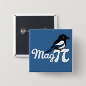 Mag PI Vierkante Button 5,1 Cm (Voorkant /achterkant)