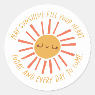 Mag Sunshine uw hart sticker vullen