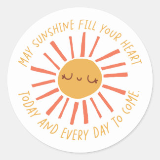 Mag Sunshine uw hart sticker vullen