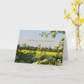 Mag tot bloei komen de Gelukwensen van Beltane Kaart (Gele Bloem)