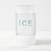 Mag van glas, bevroren matglas bierpul (Center)