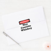 Mag whiskey bevatten vierkante sticker (Envelop)