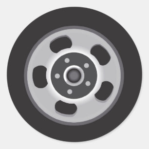 Mag wielen ronde sticker