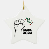 MAGA 2024 Kerstboom Ornament Decor (Voorkant)