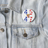 Maga 45-47 Button met Donald Trump (In situ)