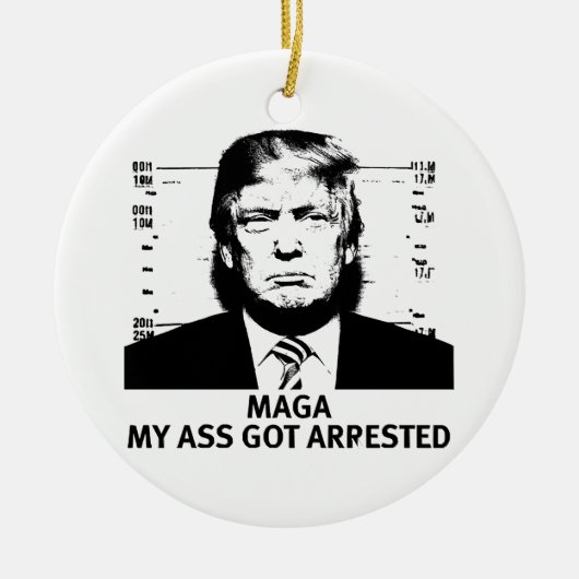 MAGA aangegeven Keramisch Ornament (Voorkant)