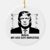 MAGA aangegeven Keramisch Ornament (Achterkant)