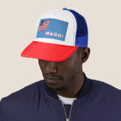 MAGA! Amerikaanse vlag Trucker Pet (In situ)