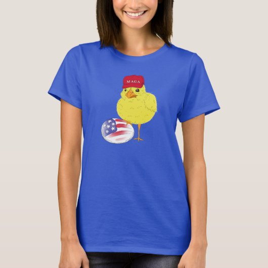MAGA Chick Pro Trump T-shirt (Voorkant)