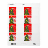 MAGA Christmas Patriotic Etiket (Full Sheet)