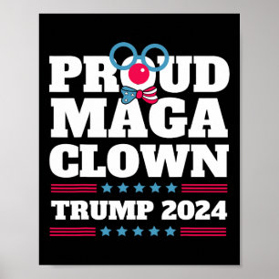 Maga Clown Trump 2024 Verenigde Staten New York Br Poster
