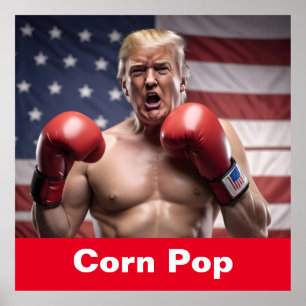 Maga Corn Pop Trump Poster