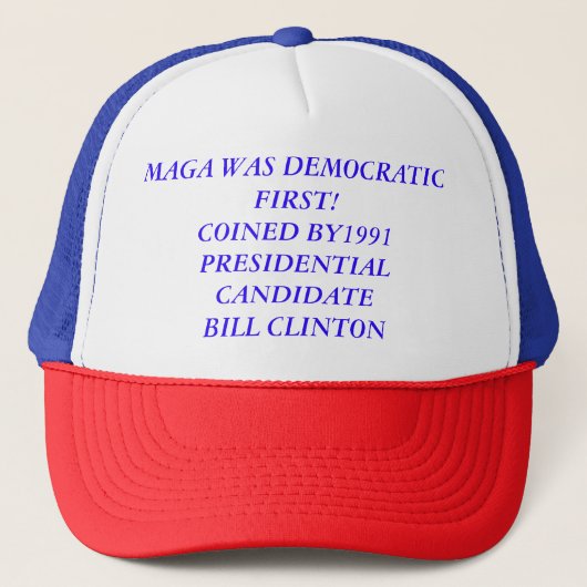 MAGA DEMOCRATISCH TRUCKER PET (Voorkant)