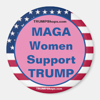 MAGA Femmes soutien TRUMP Pink Patriotic aimant