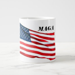MAGA Flag Coffee Cup Extra Grote Beker