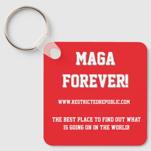 MAGA FOREVER - Restrictedpublic.com uw beste plek Sleutelhanger (Voorkant)
