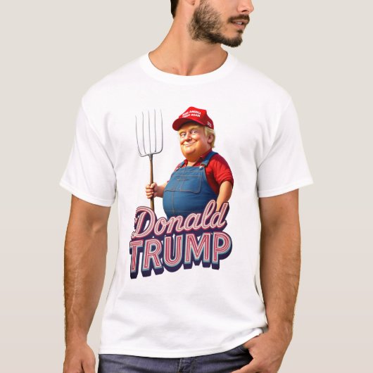 MAGA Fork & Pitchfork - Donald Trump T-shirt (Voorkant)