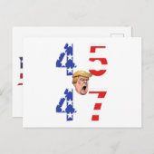 Maga Gear Donald Trump 45-47 Briefkaart (Voorkant / Achterkant)