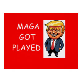 MAGA got played Perfect Poster
